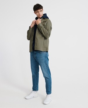 Superdry Collective Loopback Férfi Kapucnis Pulóver Sötétkék | ITRHX7453